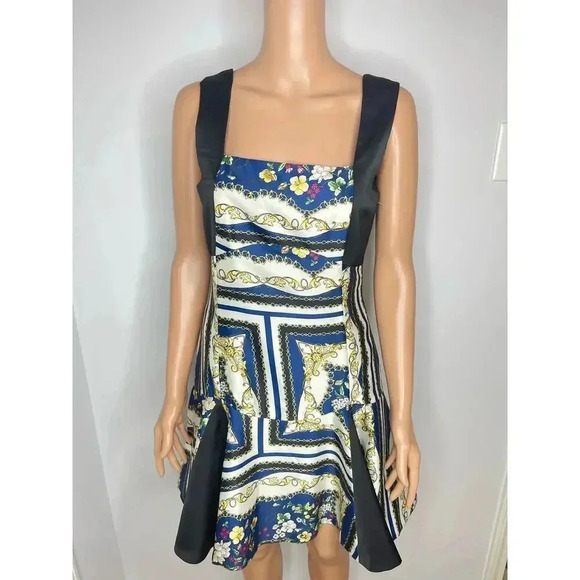 Eliatt Floral print fit and flare cocktail minidress size S Baroque print - Picture 1 of 9